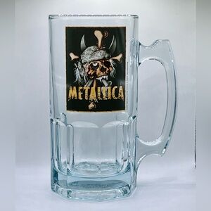 ‘04 METALLICA 32 oz Glass Beer Stein Mug